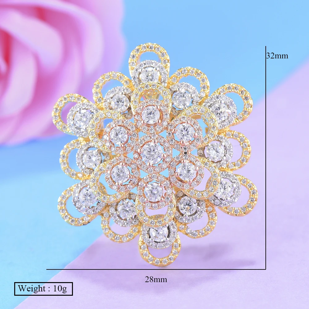 GODKI Роскошная Цветочная Праздничная брошь Букет для женщин в разных значках