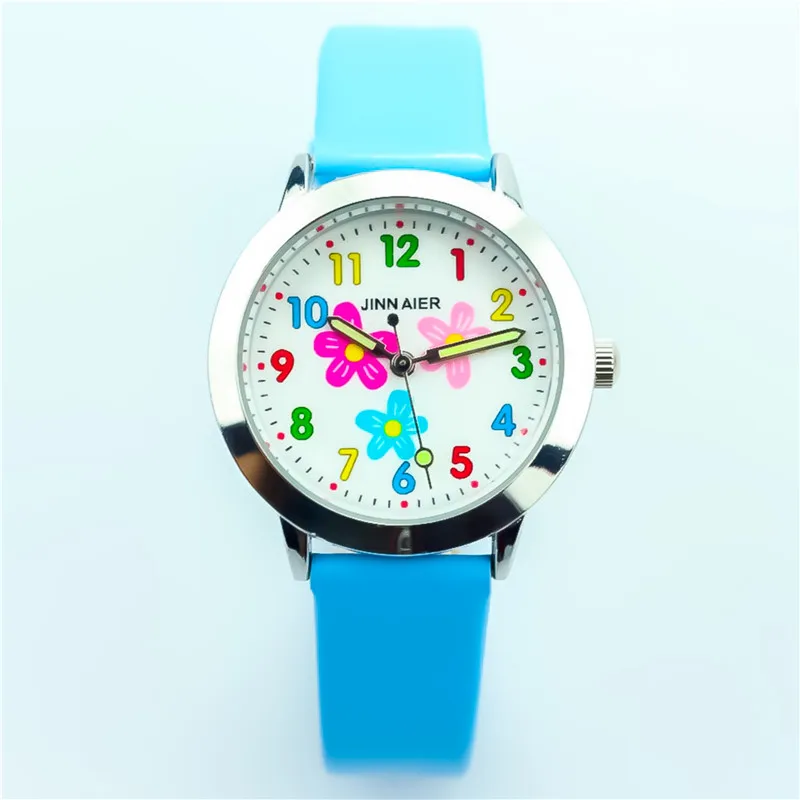 Кварцевые часы Nazeyt модные детские со светящимися стрелками для маленьких