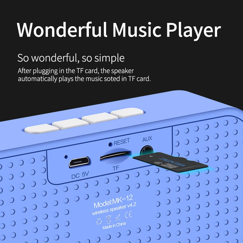 Беспроводная Bluetooth-Колонка Fineblue MK12 супер стерео глубокие басы сабвуфер поддержка