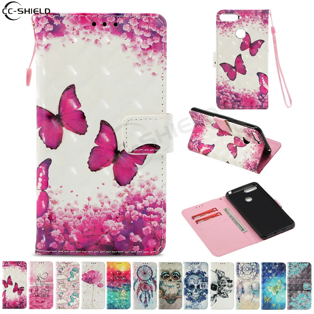 Чехол для Huawei Y6 Prime 2018 ATU L31 L42 5 7 ''флип-кейс телефона кожаный чехол Y 6 ATU-L31 ATU-L42