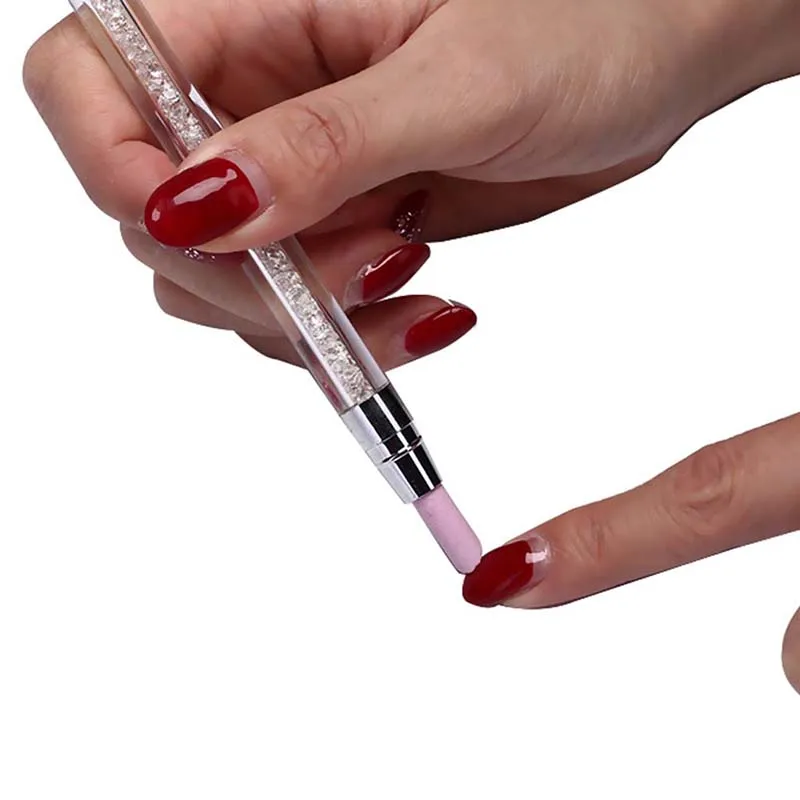 Стразы ручка Силиконовая Пресс царапать Tool двухсторонний инструмент для