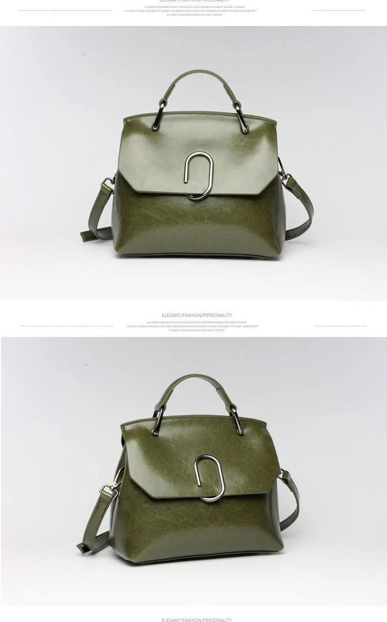 Brand Genuine Leather Women Handbag Design Casual Ladies Shoulder Messenger Satchel Bag Female Solid Leather Bags
