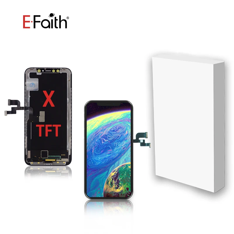 50 шт./лот OLED ААА + высокая яркость EFaith для iphone x с ЖК-дисплеем из водонепроницаемого