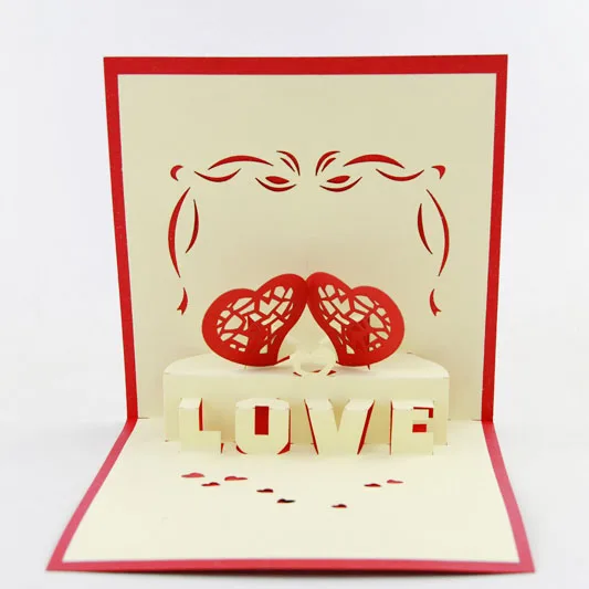 

3D валентинки, открытки на годовщину Love 3D Pop Up Card I Love You 3D Pop Up Card для свадьбы