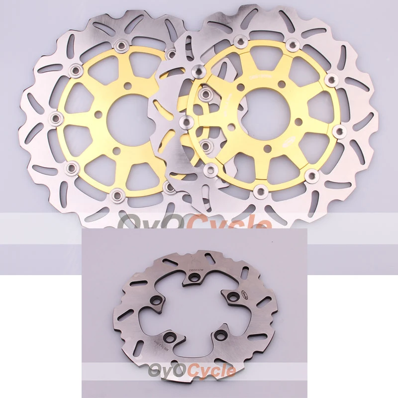 

For Suzuki 04-05 GSXR600 GSXR750 03-04 GSXR1000 GSXR 600 750 1000 Pair Motorcycle Front Rear Brake Disc Rotor 2003 2004 2005