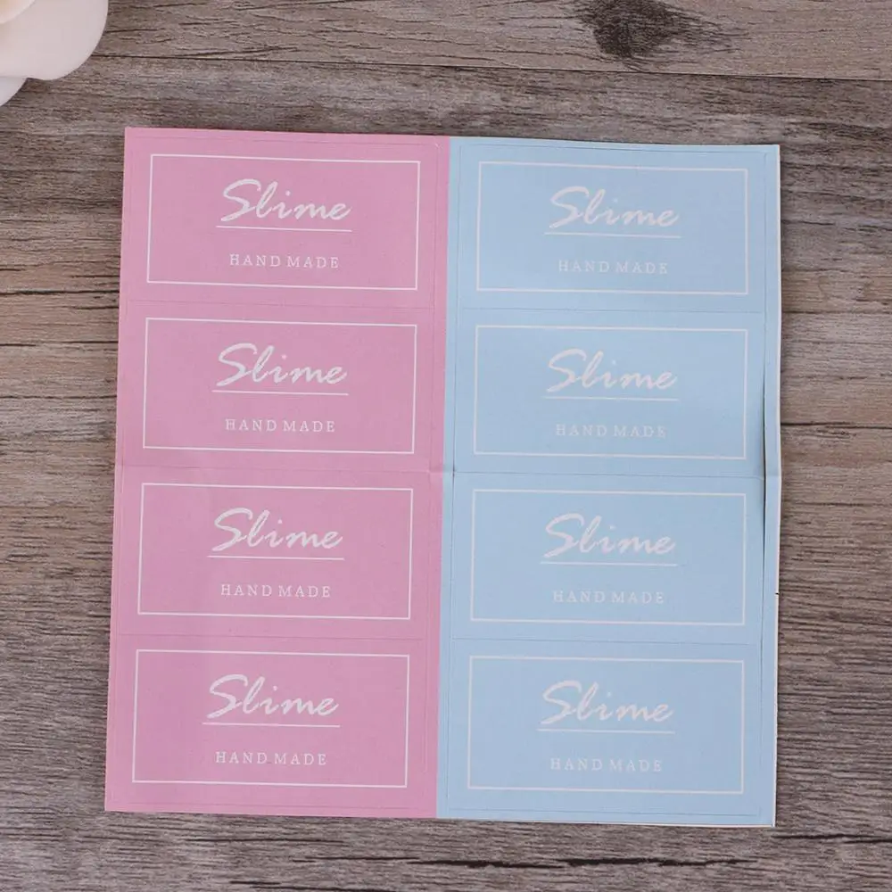 Новые слизи контейнеры Стикеры ящик для хранения поставки слаймов аксессуары