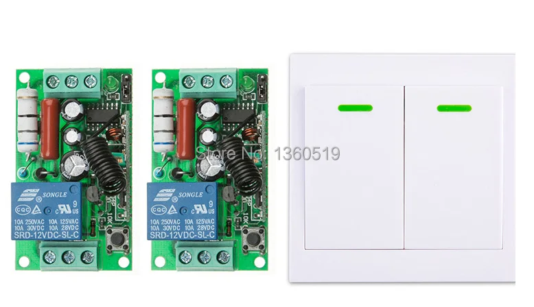 Переключатель настенный беспроводной с дистанционным управлением 220 В