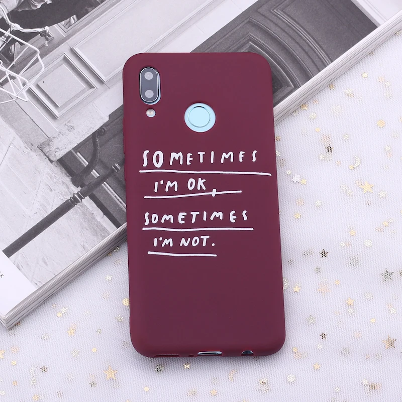 4 Для Xiaomi mi Red mi Note 5 6 7 8 9 lite Pro Plus I am Fine Ok рельефные слова конфеты силиконовый чехол для телефона Capa Fundas Coque - Цвет: 4
