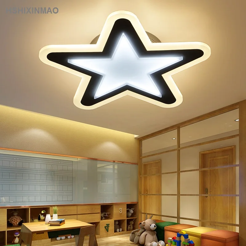 Креативная светодиодная акриловая потолочная лампа со звездами для спальни