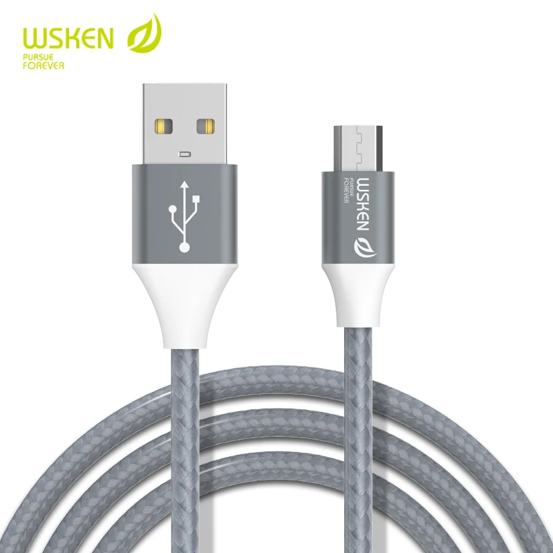 WSKEN Micro USB кабель зарядного устройства для samsung Xiaomi LG Быстрая зарядка и