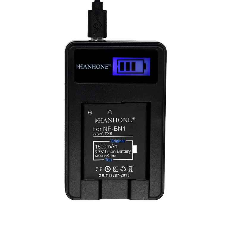 Зарядное устройство USB с ЖК дисплеем для аккумуляторов Sony DSC WX100 WX9 WX50 WX7 W510 W320 W310 W330