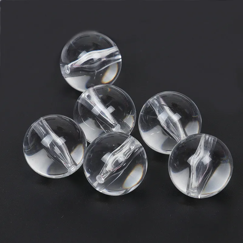 SEA MEW 100 шт 10 мм 12 16 круглые пластиковые бусины прозрачные соединители DIY