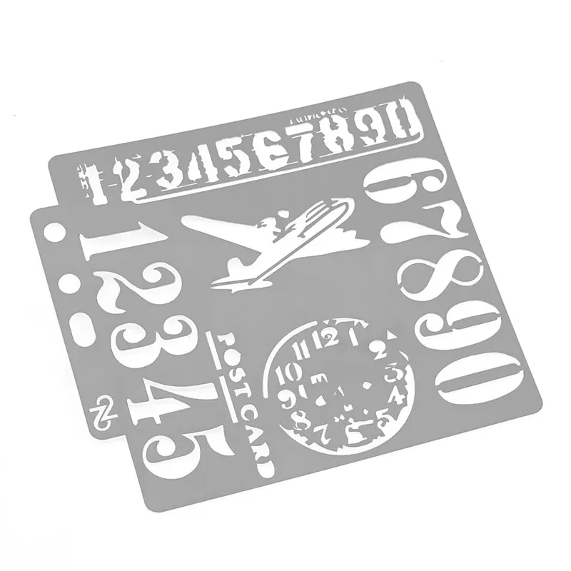 Самолет номер трафареты для DIY Скрапбукинг пластик ручной работы шаблон Ремесла