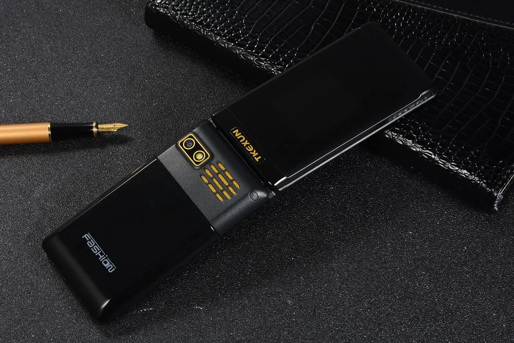 Двойной экран флип-телефон TKEXUN G300 2,6 дюймов MP3 MP4 один клавишный циферблат телефон большая русская клавиатура старый человек Мобильный телефон PK X9 X6