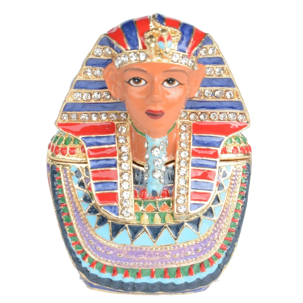 Египетский Tutankhamun Фараон коробка безделушка стиль металлический сувенир туриста