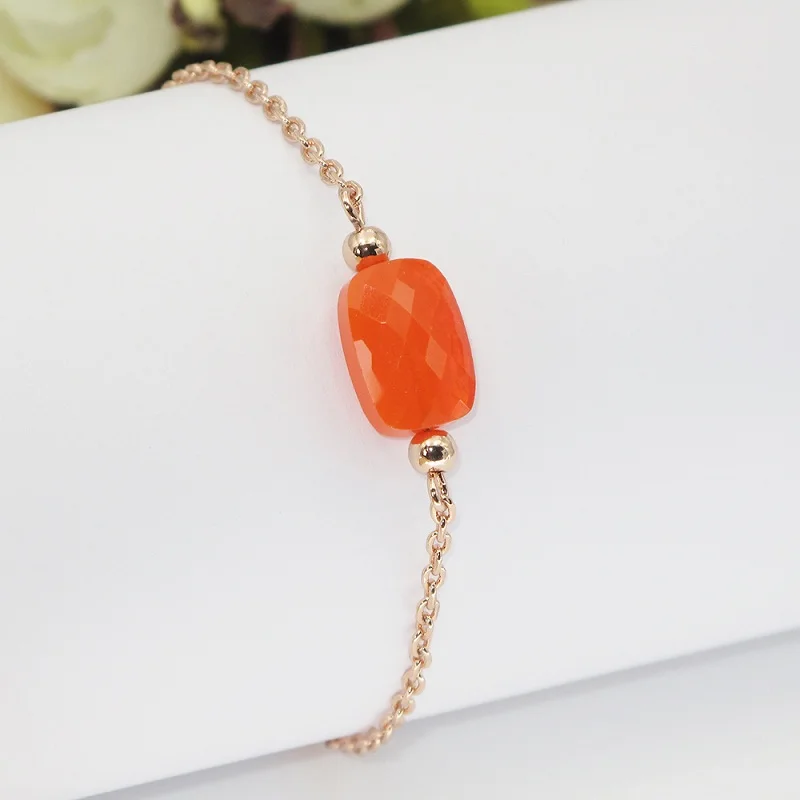 FORIS 6 цветов модные ювелирные изделия розовое золото Хрустальный Браслет для