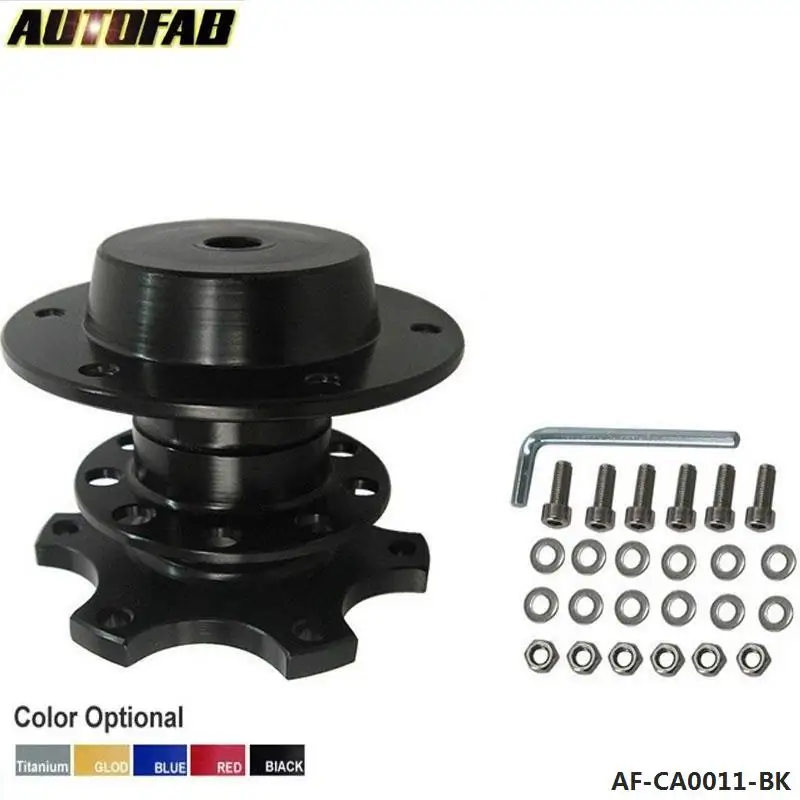 Quick Release Snap Off концентратор адаптер подходит для автомобиля спортивный руль для Honda Civic Accord S2000 Prelude CRX AF-CA0011 - Цвет: Черный