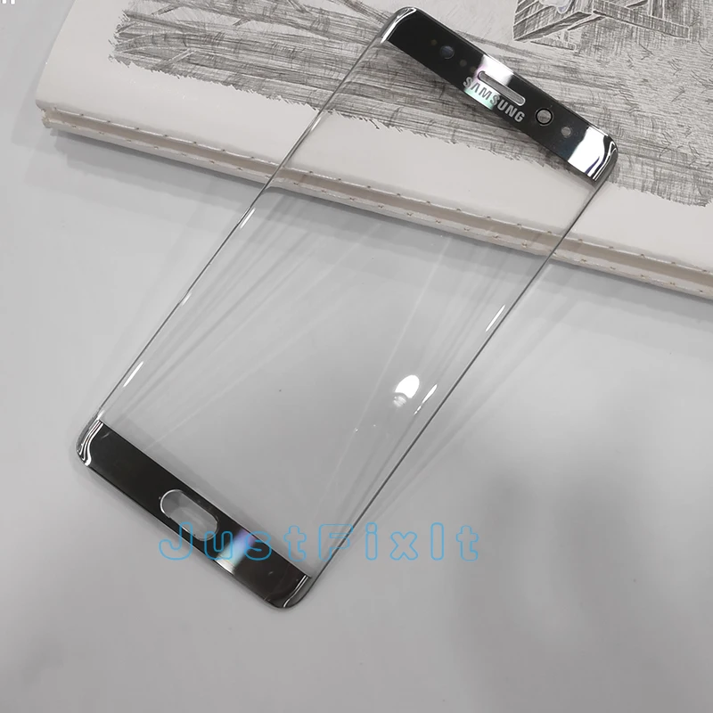 Silver Replacement Outer Glass Lens For Samsung Galaxy Note 7 note FE 7 N930 N930F LCD Touch Screen Front Glass Outer Panel Adhesive - Цвет: Silver