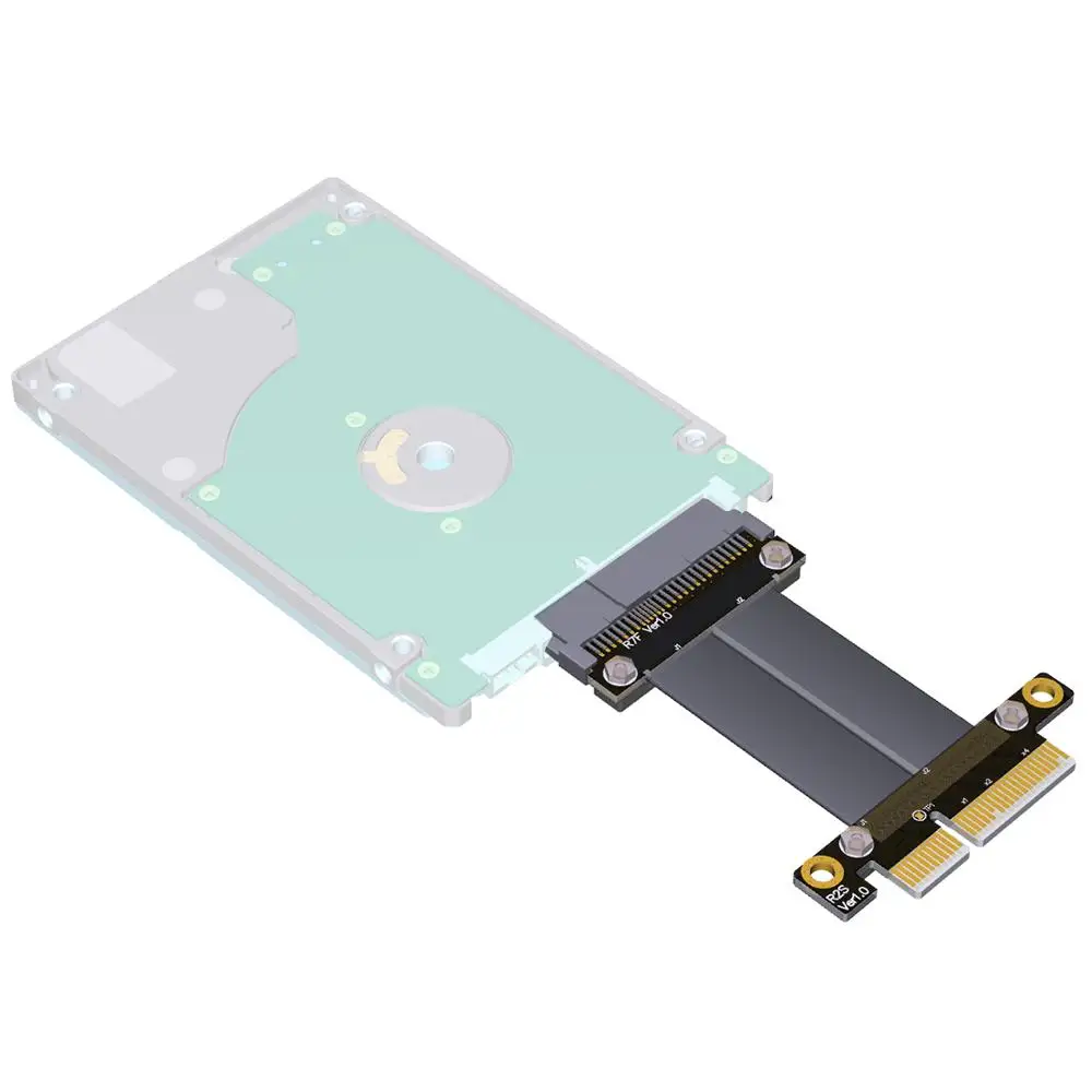 U2 U.2 SSD to PCI-E 3.0 x4 Extension Cable SFF-8639 for NVMe PCIe 4x Gen3 Riser Card Line High Speed Transmission 32G/bps R27SF |