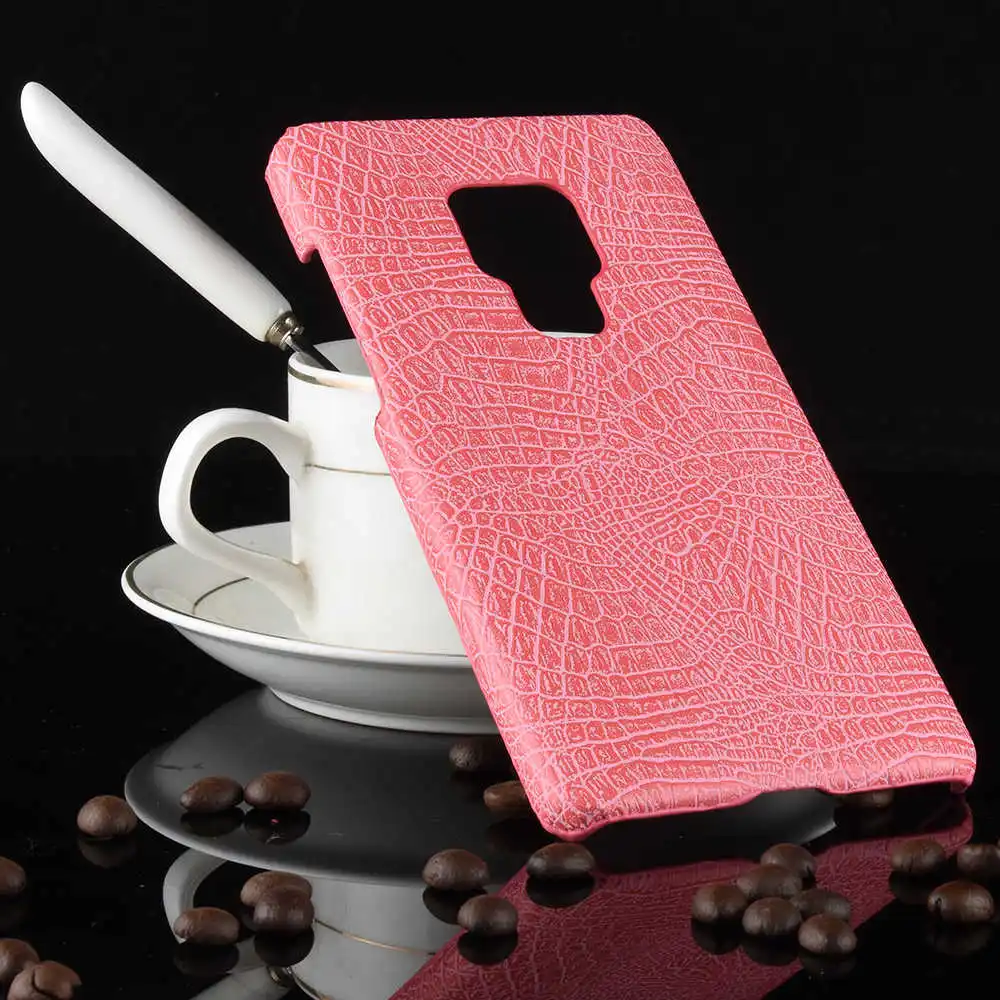 pink Жесткий чехол из искусственной кожи с текстурой крокодиловой кожи для huawei mate 20X20 pro 20lite 2 9lite pro 8 10lite mate SE 9 mate 7 mini - Цвет: pink