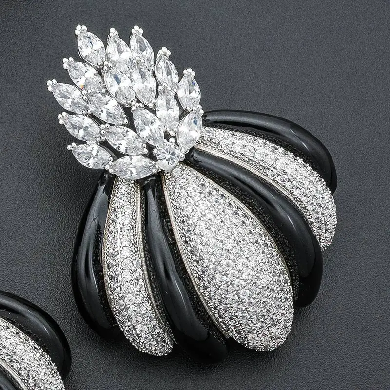 ModemAngel Luxury Brand Deetle Design Cubic Zirconia Pave Engagement Bracelet Earrings Jewelry for Women | Украшения и аксессуары