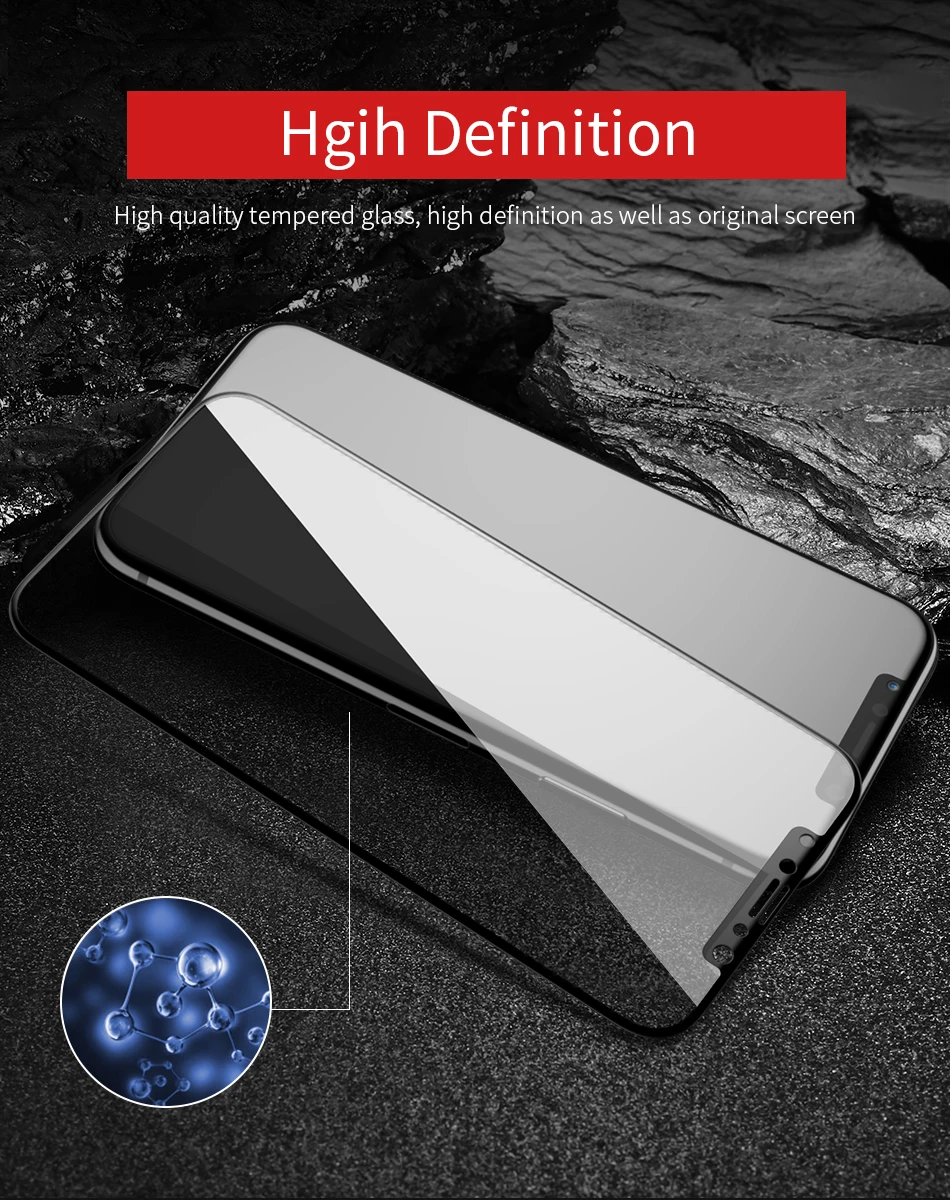 FLOVEME 9D 9H Защитная пленка для экрана iPhone X XS макс. закаленное стекло для iPhone XR Защитное стекло для iPhone 11 Pro Max