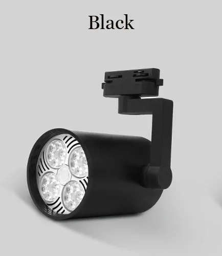 Black no bulb 220V Магазин одежды, магазин, Точечный светильник, скользящий светильник для гостиной, офисный светильник, направляющий светильник, коммерческий выставочный зал, рельсовый светильник - Испускаемый цвет: Black no bulb 220V