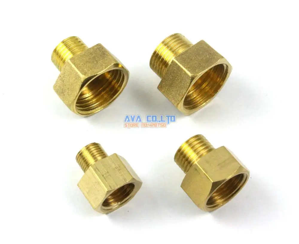 Адаптер BSP редукционный трубный фитинг из латуни 1/2 дюйма Женский к 1/4 мужской 10