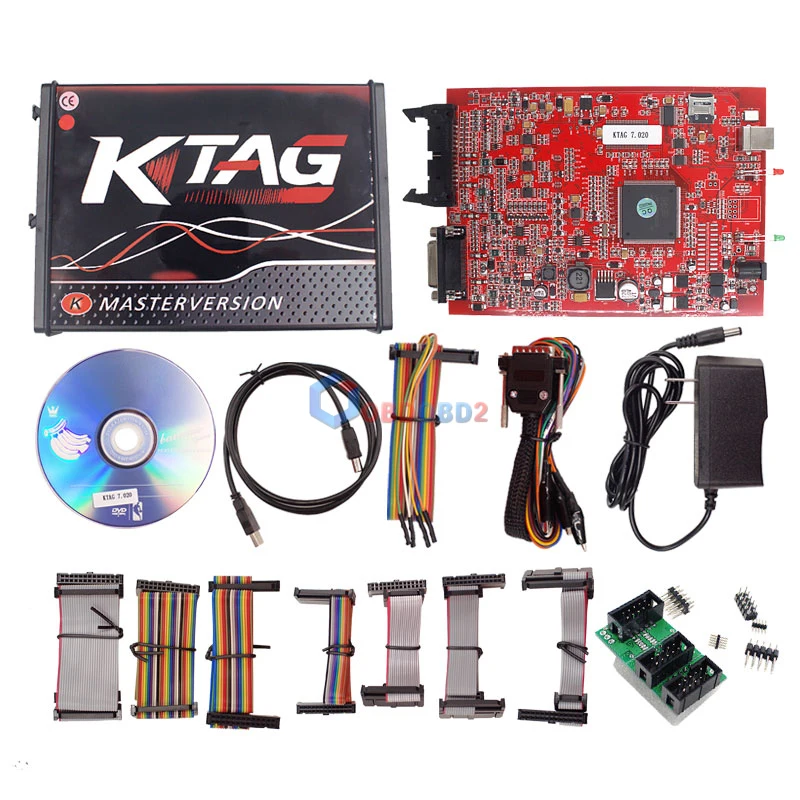 Красный KESS V5.017 V2.47+ 4 светодиодный KTAG V7.020 V2.23+ FG TECH V54 0475 без маркера KESS 5,017+ K-TAG K Tag 7,020 программист FGTECH ECU