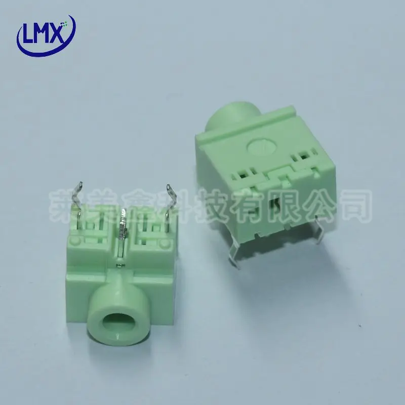 30 шт./лот Φ 3 5 мм аудиоразъем для наушников Разъем зеленый |