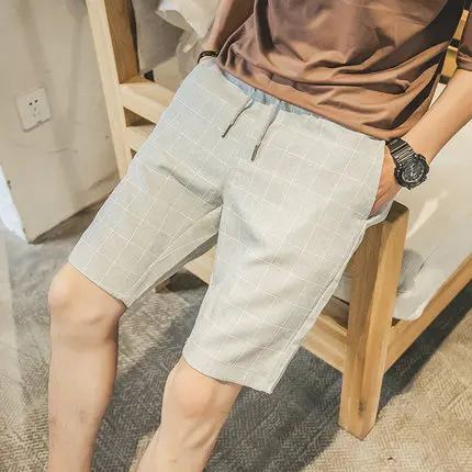 Новая мода Для мужчин S льняные шорты Лето 2017 г. бренд Шорты для женщин Homme