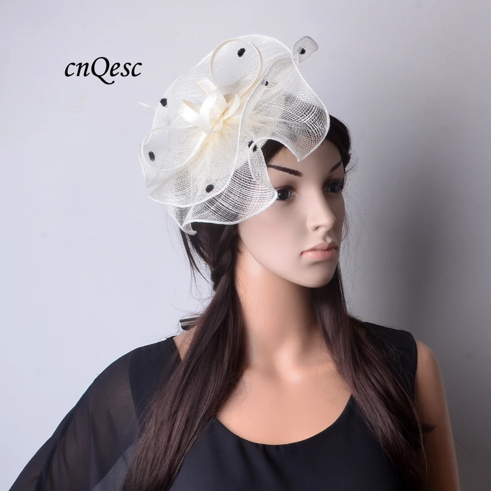 Оптовая продажа новая Вуалетка Sinamay женская шляпа для Кубка Мельбурна Гонки