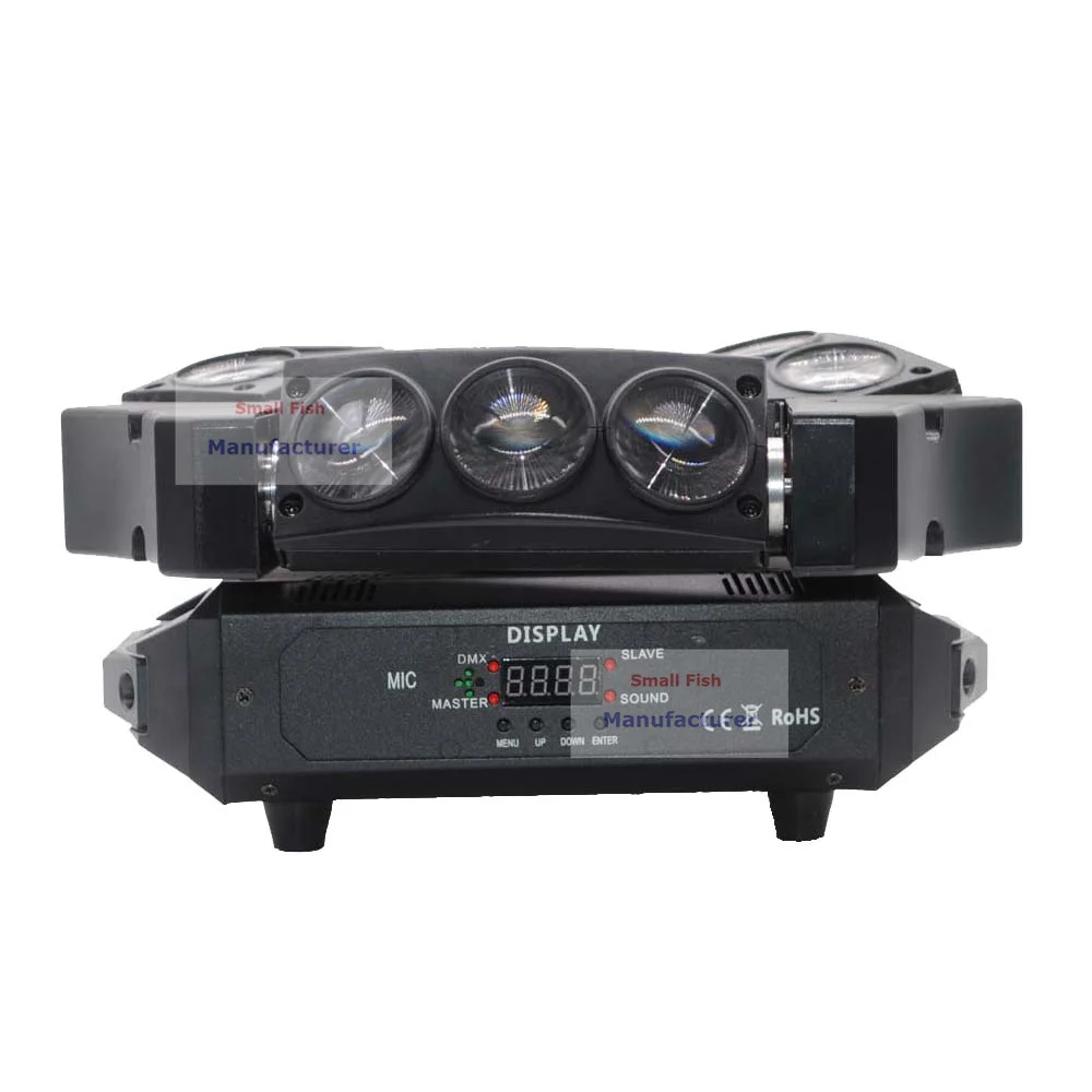 Новое поступление миниатюрный светодиодный светильник 9x3 Вт RGB 12/43CH DMX