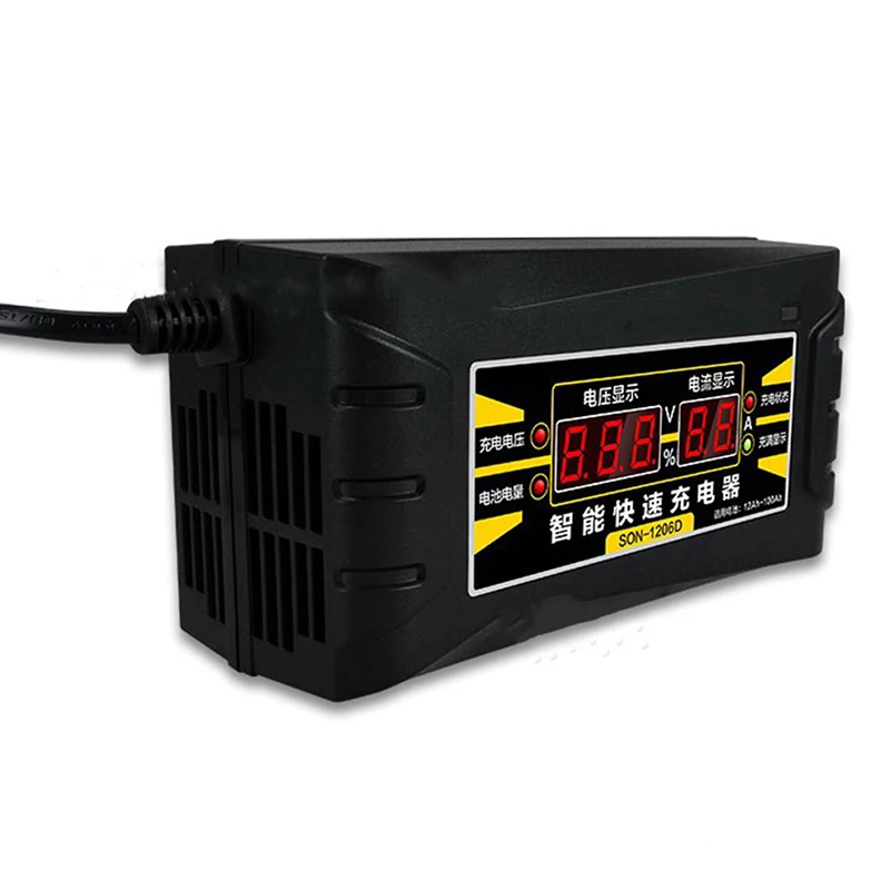 12V 6A Intelligent Full Automatic Auto Smart Fast Power Charging For Wet Dry LCD Display US Plug Car Battery Charger | Автомобили и