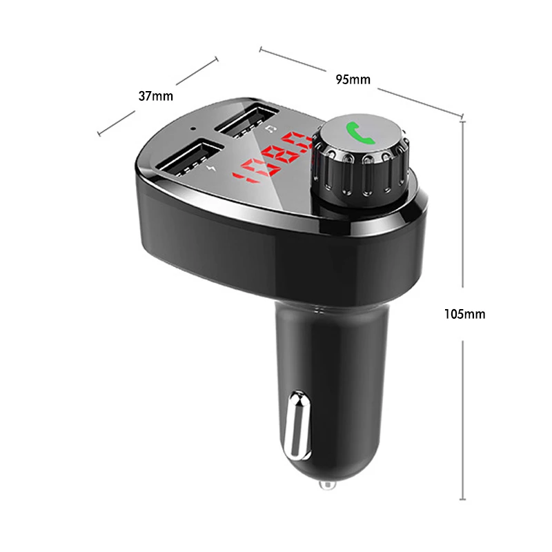 G13 Wireless Car Kit Bluetooth MP3 Music Player Hands-free Calling with Dual USB Intelligent Fast Charging Charger | Автомобили и
