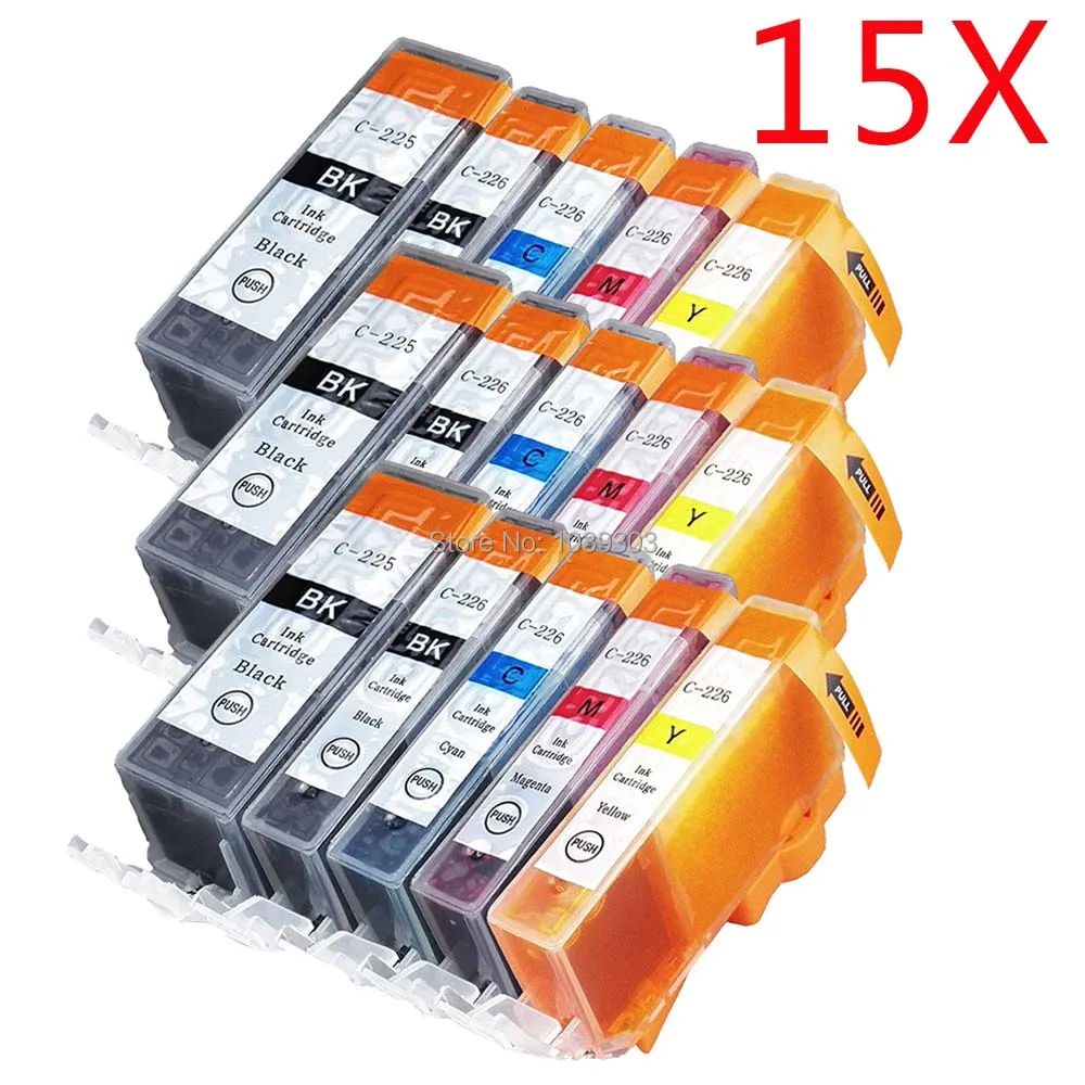 15PK PGI 225 CLI 226 совместимый для Canon PG 445 445XL картридж MG2440 MG2540 MG2940|ink cartridge|ink cartridge for