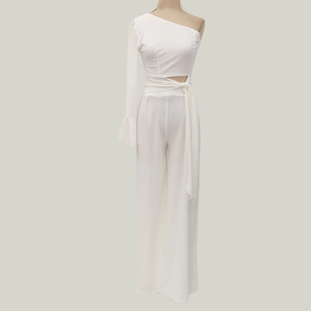 Новинка, летние женские Клубные бандажные комплекты, Vestidos, белые топы и штаны, 2 предмета в комплекте, вечерние комплекты знаменитостей