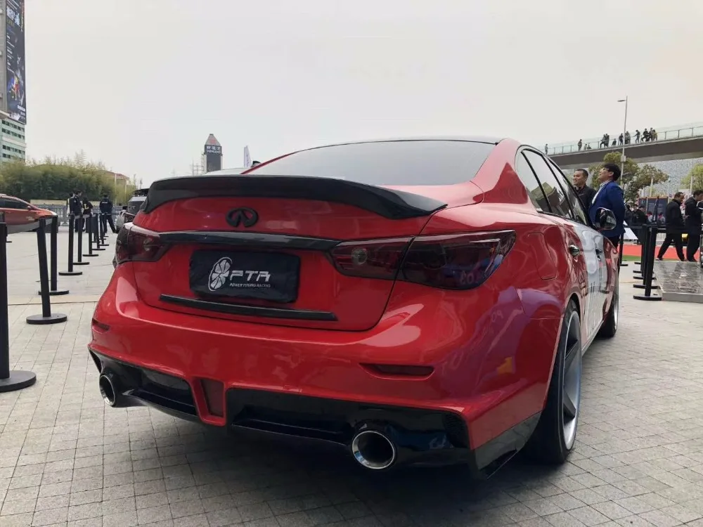 Задний спойлер багажника хвост крыло для Infiniti Q50 спойлер из углеволокна