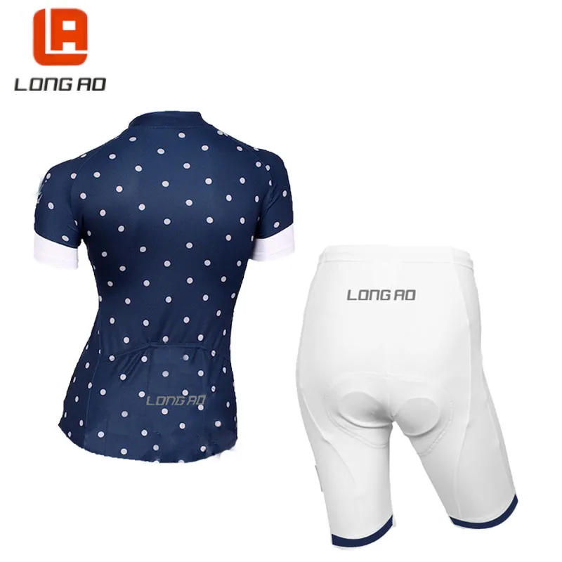 Длинный женский трикотажный комплект из США Классическая велосипедная одежда с