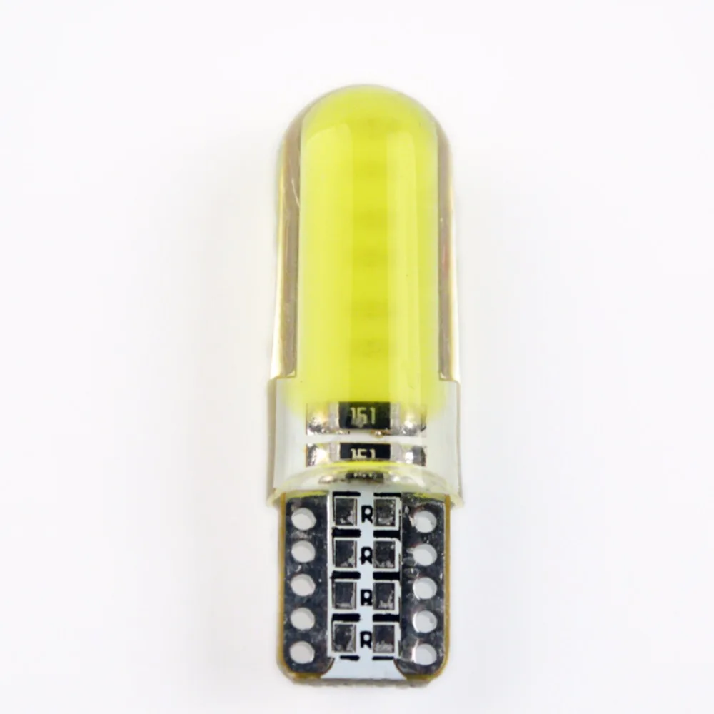 Flytop 1 шт. Автомобильный светодиодный силиконовый маленький светильник s T10 194 W5W COB