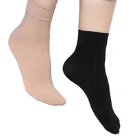 5 pairs 2020 fashion autumn winter warm socks ladies girls solid color wide mouth nylon ankle socks women men sokken blacknude