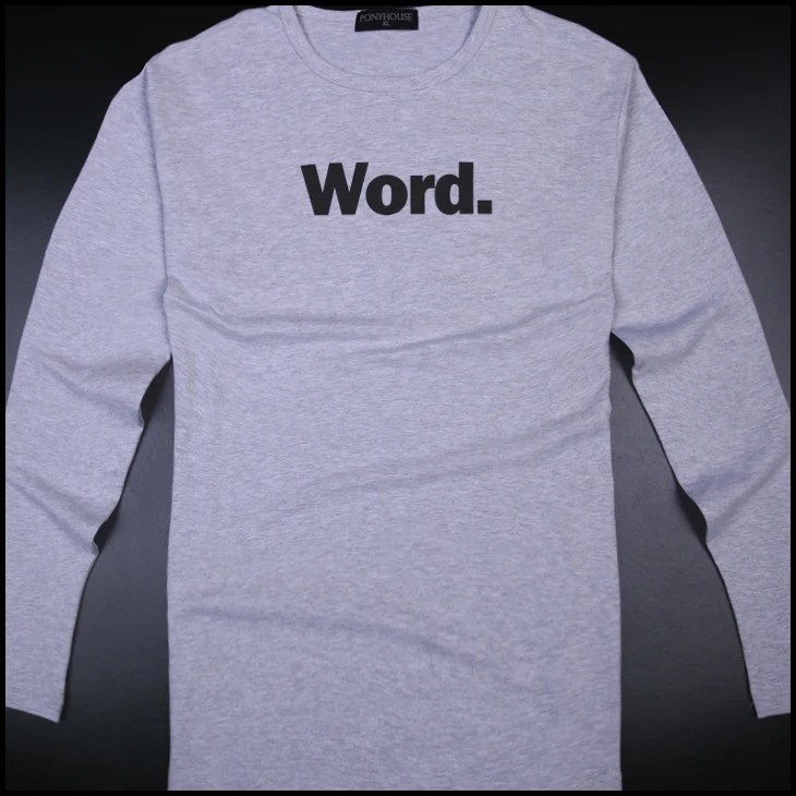 БЭЙ СЛОВО с длинными рукавами Футболки | Мужская одежда