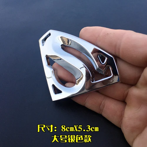 style 12 1 шт., 3D металлическая эмблема Супермена, летучей мыши, автомобильный значок, аксессуары для мотоциклов, забавные наклейки для автомобиля, универсальный автомобильный Стайлинг - Название цвета: style 12
