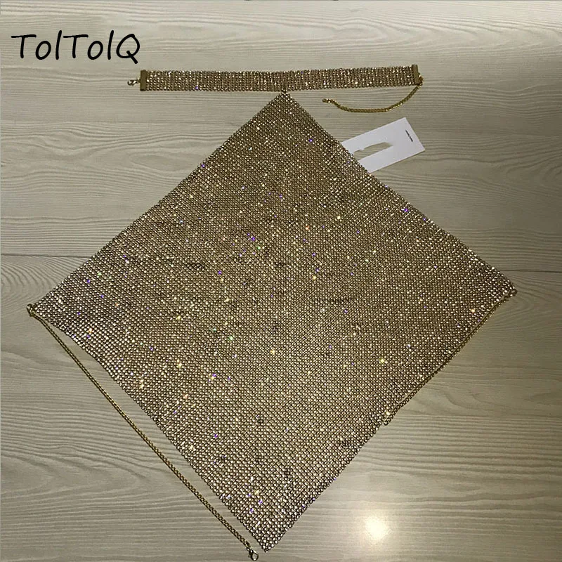 Модный жилет TolTolQ с глубоким V образным вырезом и открытой спиной для ночного