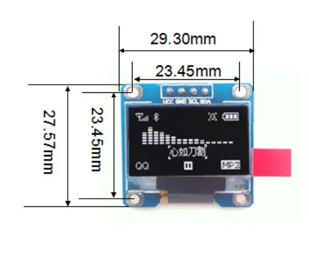 Модуль oled-дисплея 0 96 дюйма 128X64 OLED для arduino 51 MSP420 STIM32 SCR ЖК-дисплей 1 шт. | Электронные
