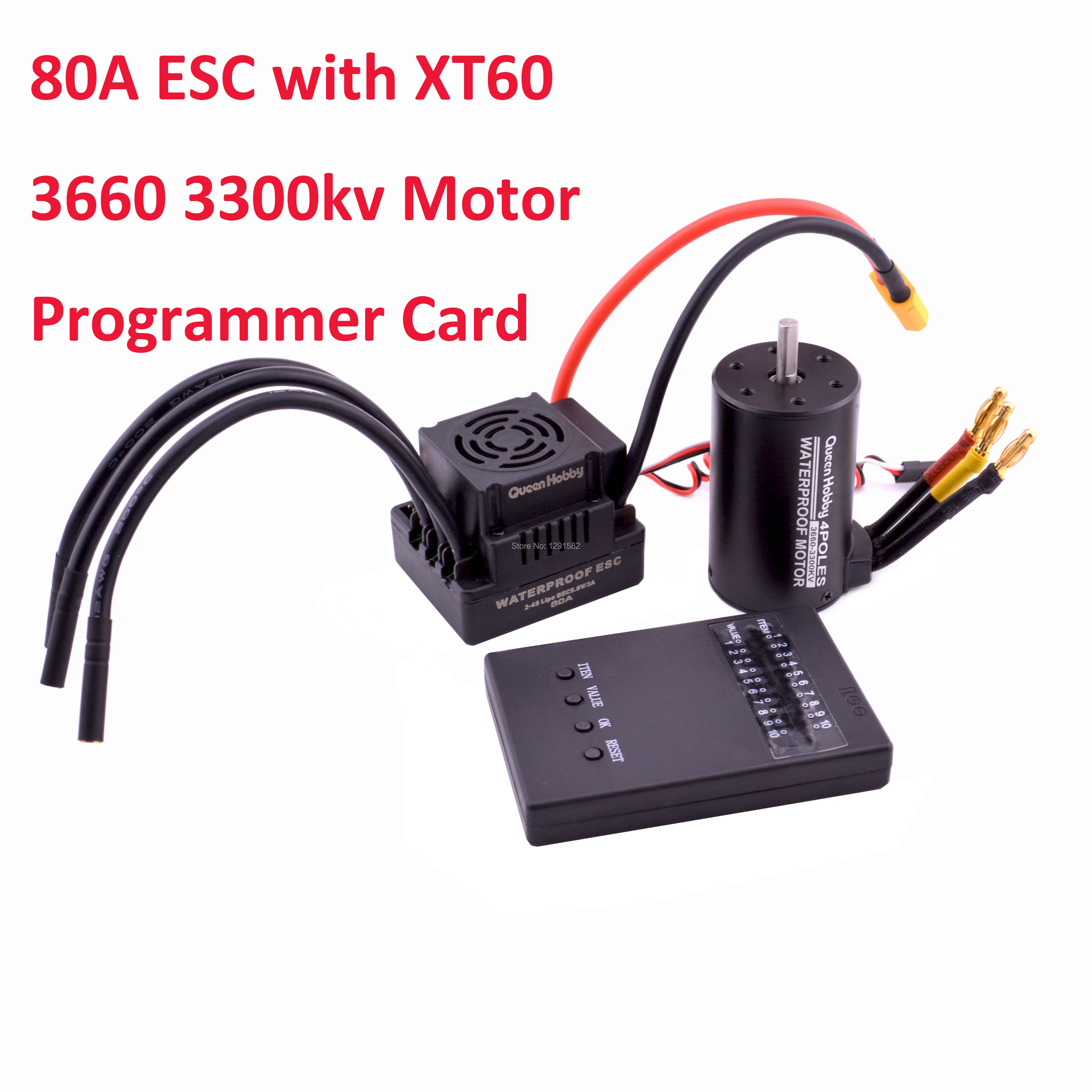 80A 120A ESC 2 4S & 3660 3300KV 3800KV / 3670 2150KV 2650KV бесщеточный двигатель для 1/8 1:8 радиоуправляемых