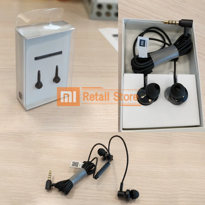 Xiaomi mi Hybrid Pro HD 2 Наушники-вкладыши проводное управление двойной драйвер с mi C для Xiao mi IPhone huawei