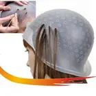 Силиконовая основа для окрашивания волос с иглой, Профессиональные Многоразовые Инструменты для укладки волос, колпачок для красителя