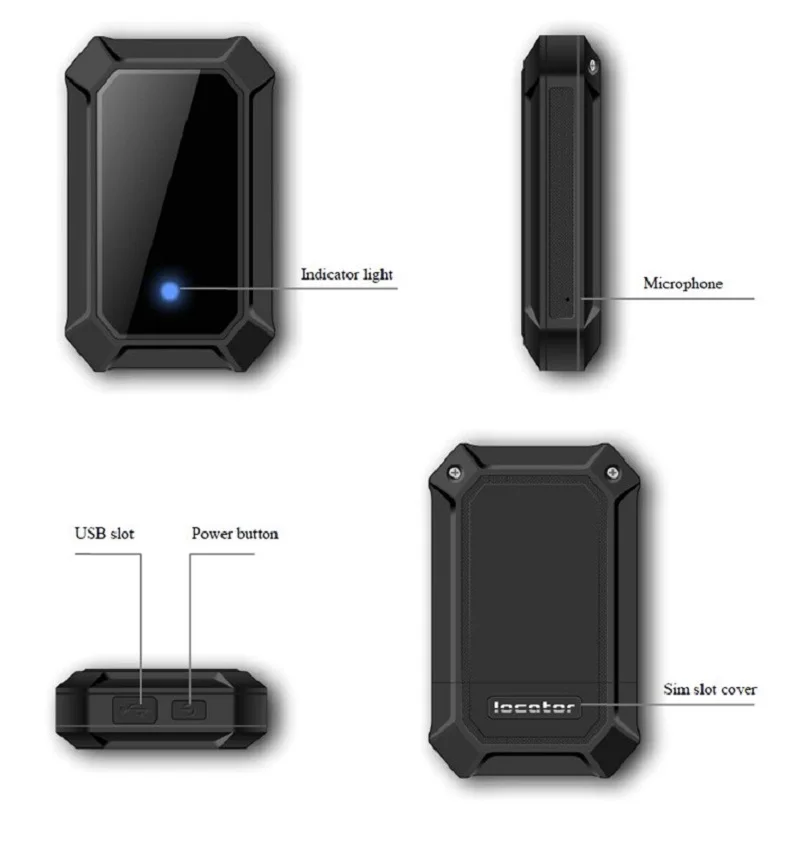 A10 GSM трекер Rastreador GPS трек для автомобиля велосипеда с 5000mA длинной батареей Geofence