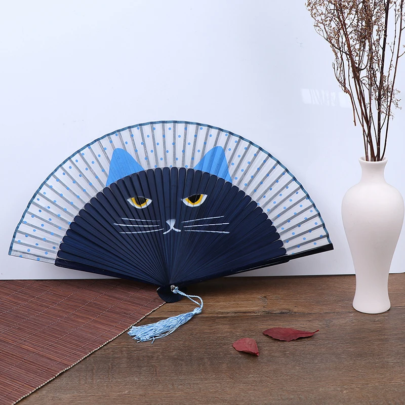 Товары для свадебной вечеринки летние шелковые бамбуковые складные веера ручной